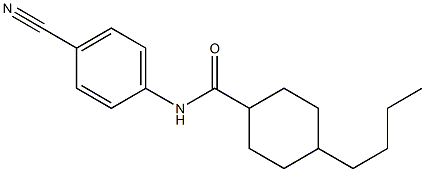 4-butyl-N-(4-cyanophenyl)cyclohexane-1-carboxamide Struktur