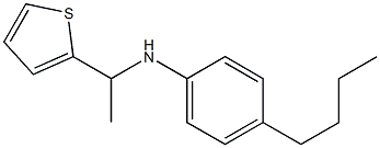 4-butyl-N-[1-(thiophen-2-yl)ethyl]aniline Struktur