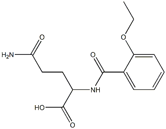 4-carbamoyl-2-[(2-ethoxyphenyl)formamido]butanoic acid Struktur