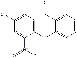 4-chloro-1-[2-(chloromethyl)phenoxy]-2-nitrobenzene Struktur