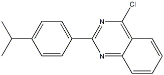 4-chloro-2-[4-(propan-2-yl)phenyl]quinazoline Struktur