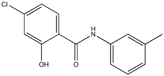 4-chloro-2-hydroxy-N-(3-methylphenyl)benzamide Struktur