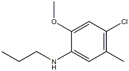 4-chloro-2-methoxy-5-methyl-N-propylaniline Struktur