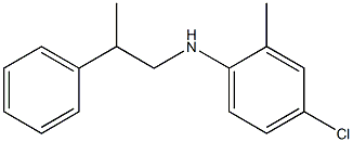 4-chloro-2-methyl-N-(2-phenylpropyl)aniline Struktur