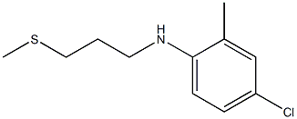 4-chloro-2-methyl-N-[3-(methylsulfanyl)propyl]aniline Struktur