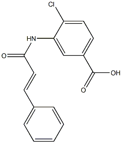 4-chloro-3-(3-phenylprop-2-enamido)benzoic acid Struktur