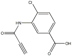 4-chloro-3-(propioloylamino)benzoic acid Struktur