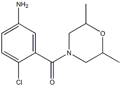 4-chloro-3-[(2,6-dimethylmorpholin-4-yl)carbonyl]aniline Struktur