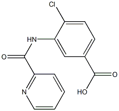 4-chloro-3-[(pyridin-2-ylcarbonyl)amino]benzoic acid Struktur