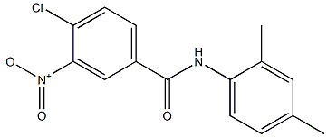 4-chloro-N-(2,4-dimethylphenyl)-3-nitrobenzamide Struktur