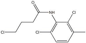 4-chloro-N-(2,6-dichloro-3-methylphenyl)butanamide Struktur