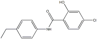 4-chloro-N-(4-ethylphenyl)-2-hydroxybenzamide Struktur