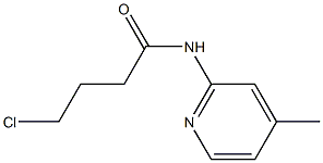 4-chloro-N-(4-methylpyridin-2-yl)butanamide Struktur