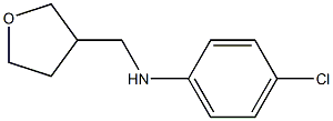 4-chloro-N-(oxolan-3-ylmethyl)aniline Struktur