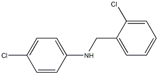 4-chloro-N-[(2-chlorophenyl)methyl]aniline Struktur