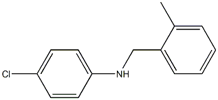 4-chloro-N-[(2-methylphenyl)methyl]aniline Struktur