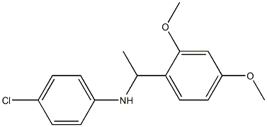 4-chloro-N-[1-(2,4-dimethoxyphenyl)ethyl]aniline Struktur