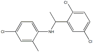 4-chloro-N-[1-(2,5-dichlorophenyl)ethyl]-2-methylaniline Struktur