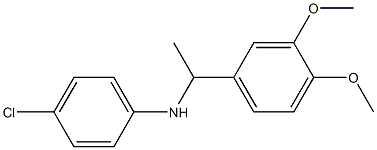 4-chloro-N-[1-(3,4-dimethoxyphenyl)ethyl]aniline Struktur