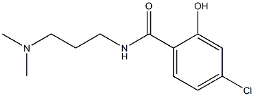 4-chloro-N-[3-(dimethylamino)propyl]-2-hydroxybenzamide Struktur