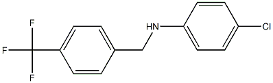 4-chloro-N-{[4-(trifluoromethyl)phenyl]methyl}aniline Struktur