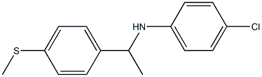 4-chloro-N-{1-[4-(methylsulfanyl)phenyl]ethyl}aniline Struktur