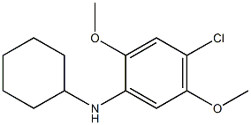 4-chloro-N-cyclohexyl-2,5-dimethoxyaniline Struktur