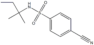 4-cyano-N-(1,1-dimethylpropyl)benzenesulfonamide Struktur