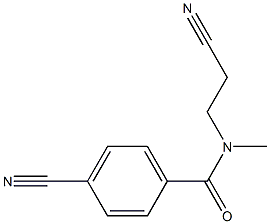 4-cyano-N-(2-cyanoethyl)-N-methylbenzamide Struktur