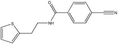 4-cyano-N-(2-thien-2-ylethyl)benzamide Struktur