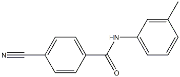 4-cyano-N-(3-methylphenyl)benzamide Struktur