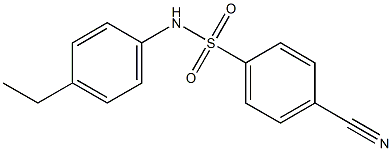 4-cyano-N-(4-ethylphenyl)benzene-1-sulfonamide Struktur