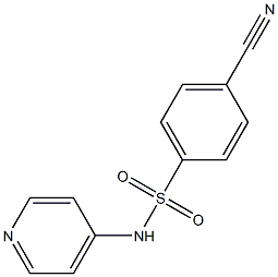 4-cyano-N-pyridin-4-ylbenzenesulfonamide Struktur