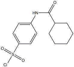 4-cyclohexaneamidobenzene-1-sulfonyl chloride Struktur