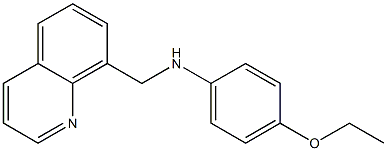 4-ethoxy-N-(quinolin-8-ylmethyl)aniline Struktur