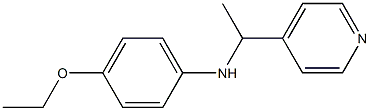 4-ethoxy-N-[1-(pyridin-4-yl)ethyl]aniline Struktur