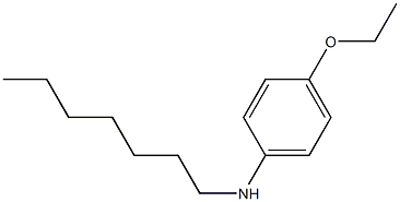 4-ethoxy-N-heptylaniline Struktur