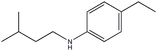 4-ethyl-N-(3-methylbutyl)aniline Struktur