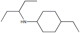 4-ethyl-N-(pentan-3-yl)cyclohexan-1-amine Struktur