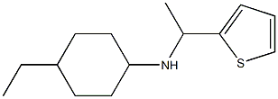 4-ethyl-N-[1-(thiophen-2-yl)ethyl]cyclohexan-1-amine Struktur