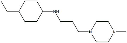 4-ethyl-N-[3-(4-methylpiperazin-1-yl)propyl]cyclohexan-1-amine Struktur