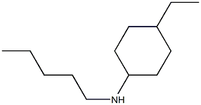 4-ethyl-N-pentylcyclohexan-1-amine Struktur