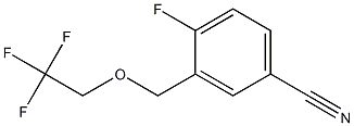 4-fluoro-3-[(2,2,2-trifluoroethoxy)methyl]benzonitrile Struktur