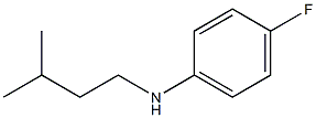 4-fluoro-N-(3-methylbutyl)aniline Struktur