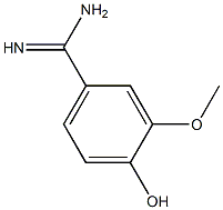 4-hydroxy-3-methoxybenzenecarboximidamide Struktur