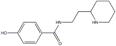 4-hydroxy-N-(2-piperidin-2-ylethyl)benzamide Struktur