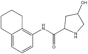 4-hydroxy-N-(5,6,7,8-tetrahydronaphthalen-1-yl)pyrrolidine-2-carboxamide Struktur