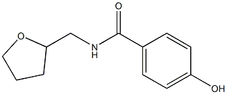 4-hydroxy-N-(oxolan-2-ylmethyl)benzamide Struktur