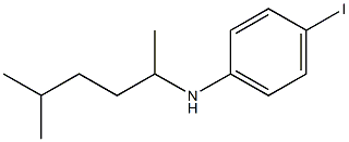 4-iodo-N-(5-methylhexan-2-yl)aniline Struktur