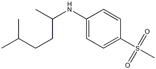 4-methanesulfonyl-N-(5-methylhexan-2-yl)aniline Struktur